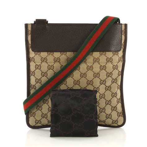 vintage gucci canvas crossbody bag|gucci signature crossbody bag.